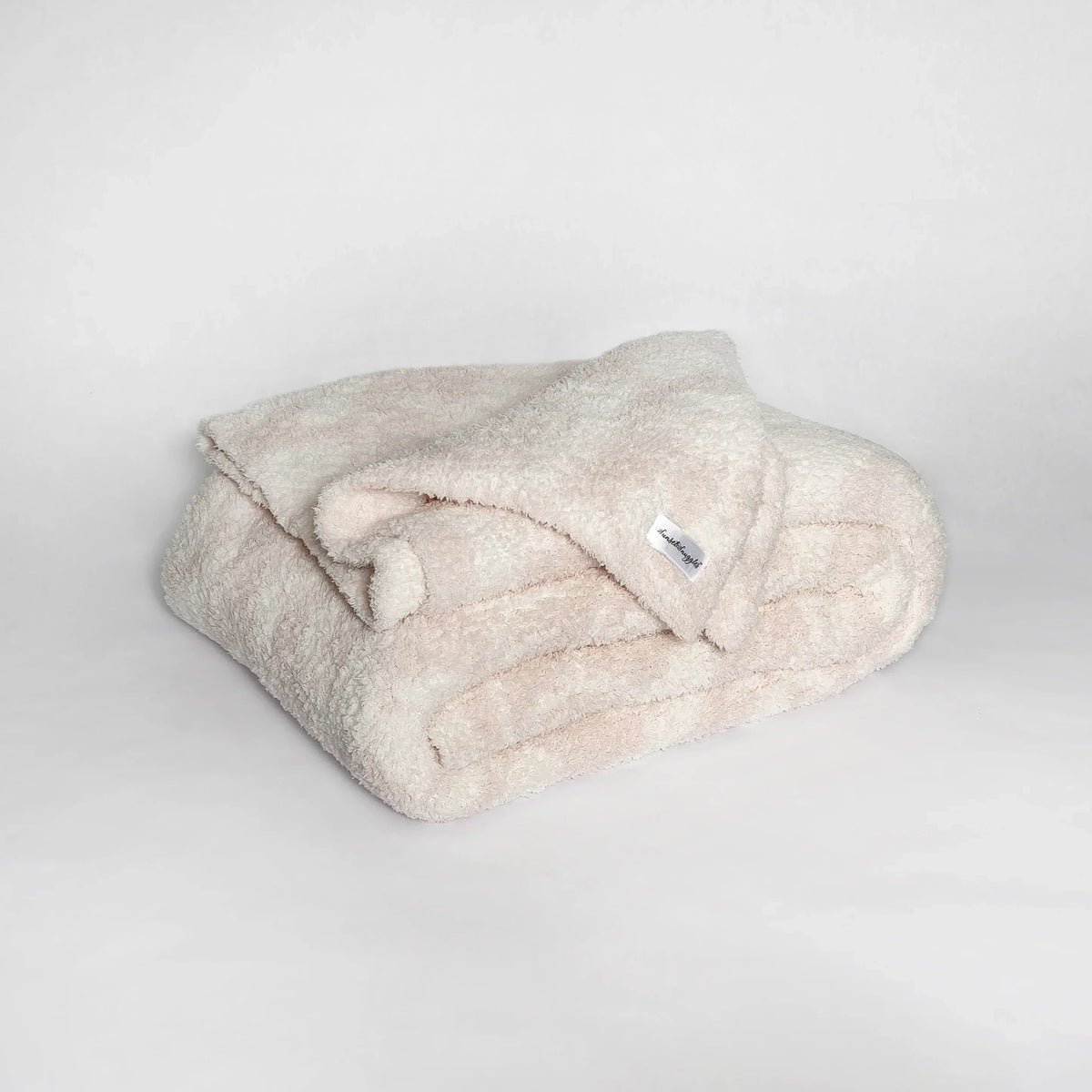 Primrose Pink and Soft White Vintage Floral Print Extended Throw
