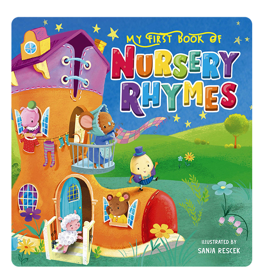 Little Hippo Books - My First Book of Nursery Rhymes - Children's Padded Board Book - Ages 0–5