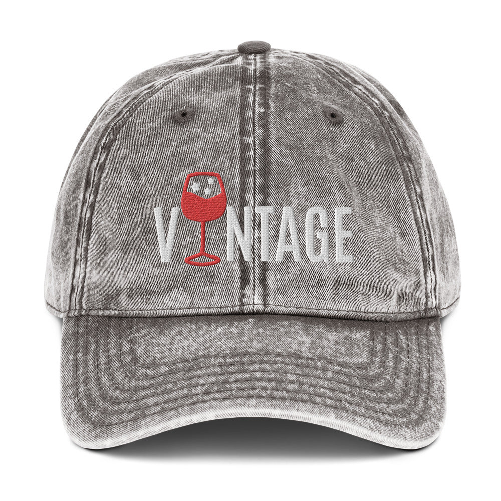 Vintage Denim Wine Hat